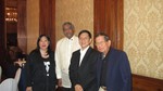 Left to Right: Ms. Alma Jimenez, Dato' Dr. Jacob Thomas, President of the Asian Hospital Federation, Kuala Lumpur, Malaysia,Mr. Joe Gene Quesada, Mr. Hector Quesada, Chairman, CS Foundation, Inc., Integrated Open Source Solutions